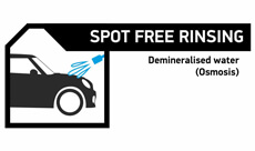 Spot free rinsing